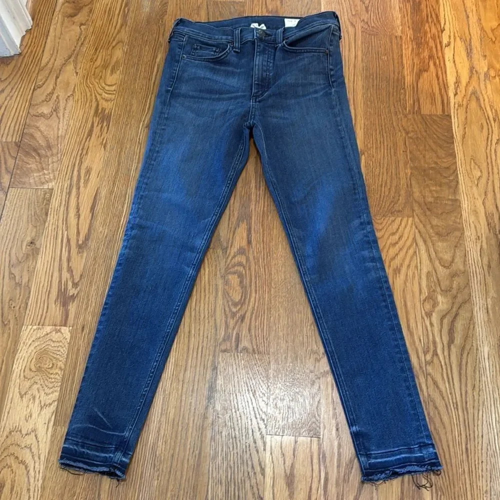 rag & bone High Rise Skinny Jeans 27 ALEMBIC Dark Wash Ankle Stretch Denim